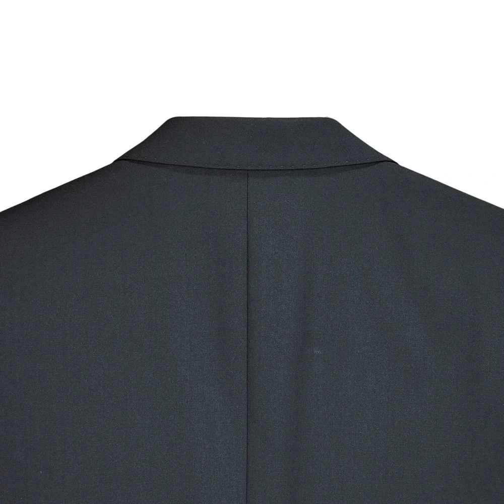 Tiglio Luxe Sport Coat sz 40R Men Slim‎ Fit Black Lanificio Di Biella Wool Italy